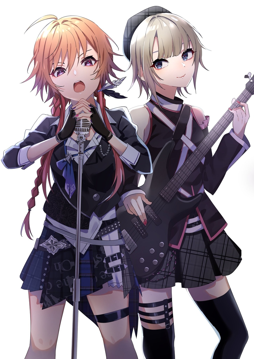 This is a pixiv picture whose title is 二宮飛鳥×青木志貴.