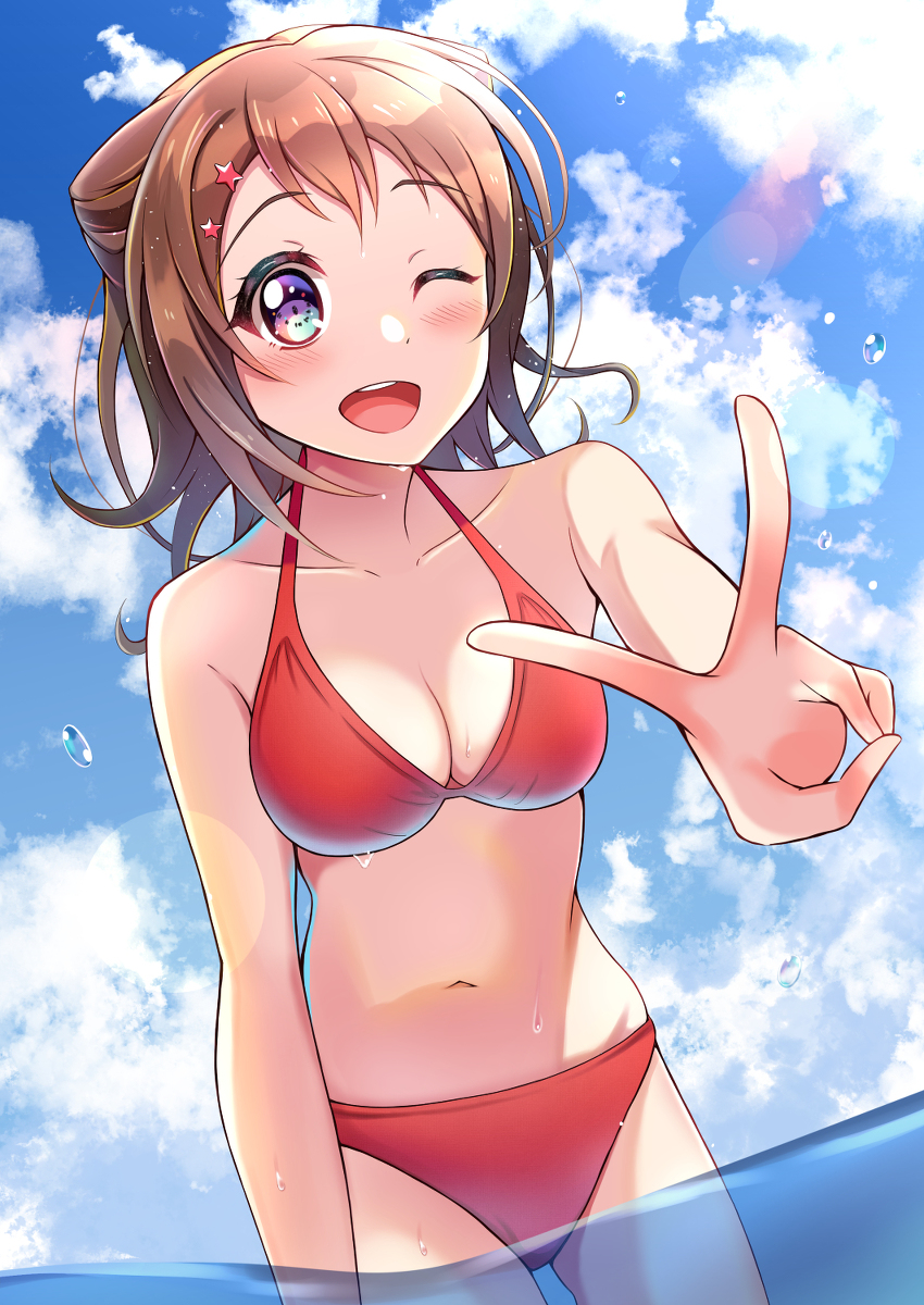 This is a pixiv picture whose title is 水着香澄ちゃん.