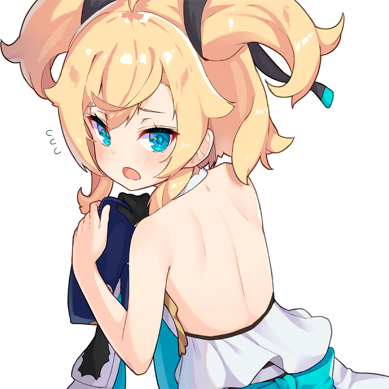 This is a pixiv picture whose title is シルティーちゃんのお背中じろじろ見たい.