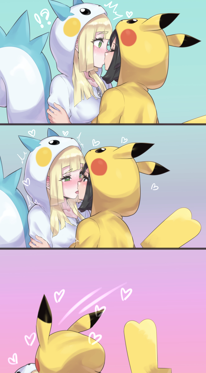 This is a pixiv picture whose title is ピカミヅキとパチリーリエつづき.