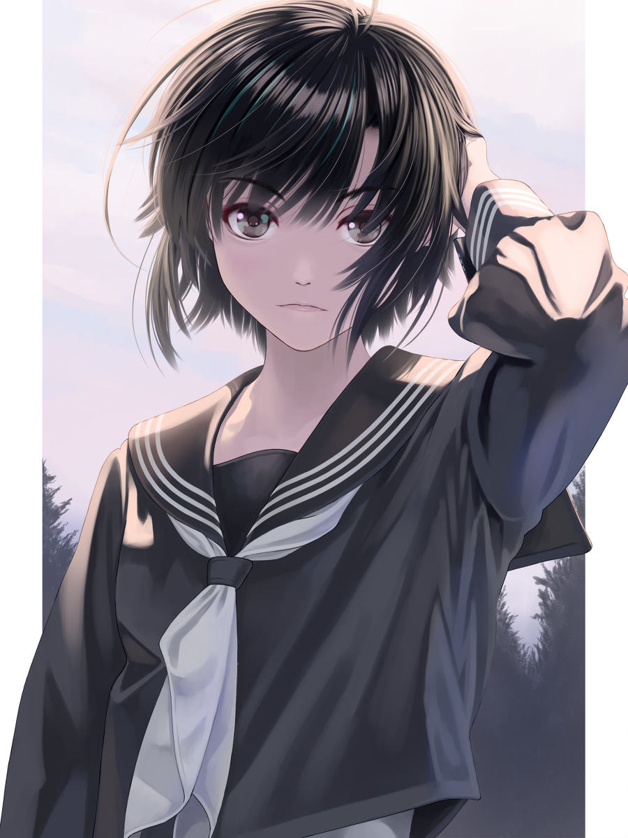 This is a pixiv picture whose title is 真.
