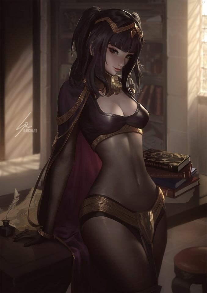 This is a pixiv picture whose title is Tharja.