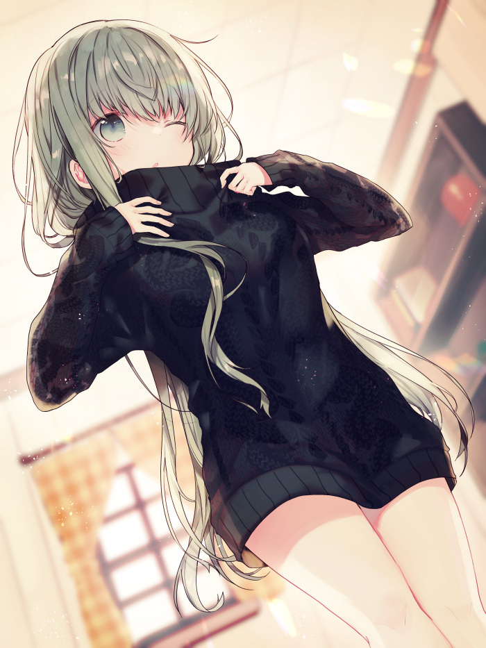 This is a pixiv picture whose title is ニットセーター.