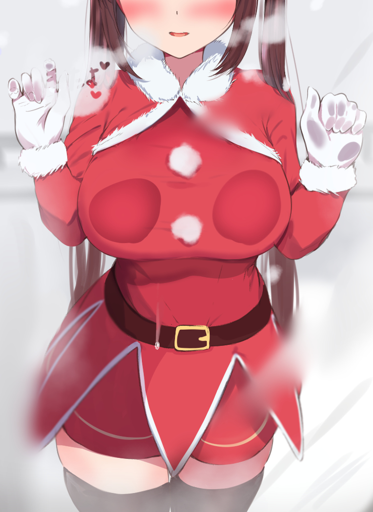 This is a pixiv picture whose title is サンタコスメイちゃん(*´ω｀*).