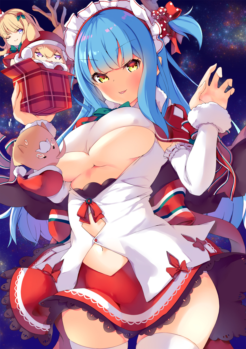 This is a pixiv picture whose title is クリスマスネプチューン.