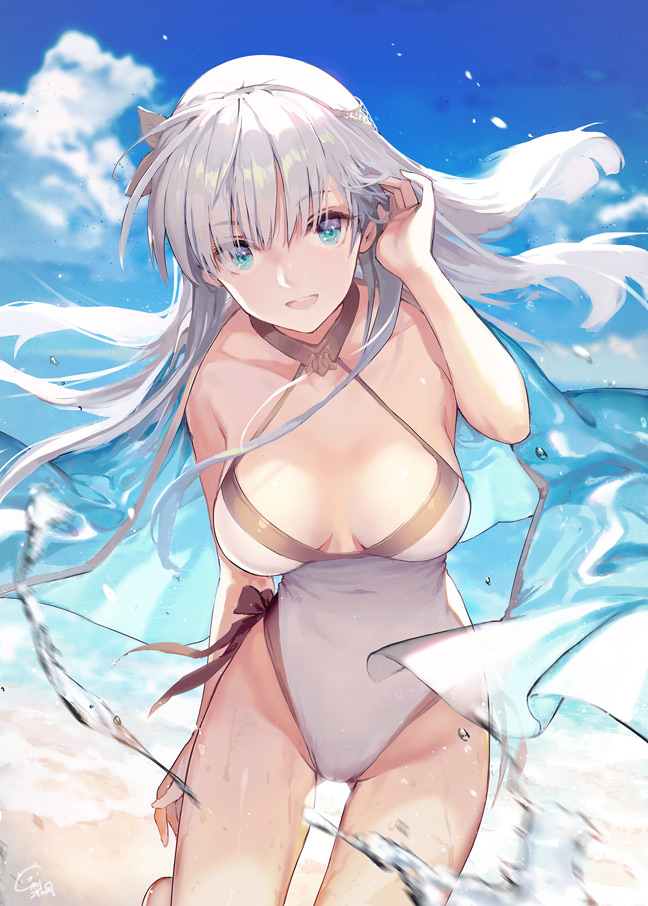 This is a pixiv picture whose title is 夏日アナスタシア.