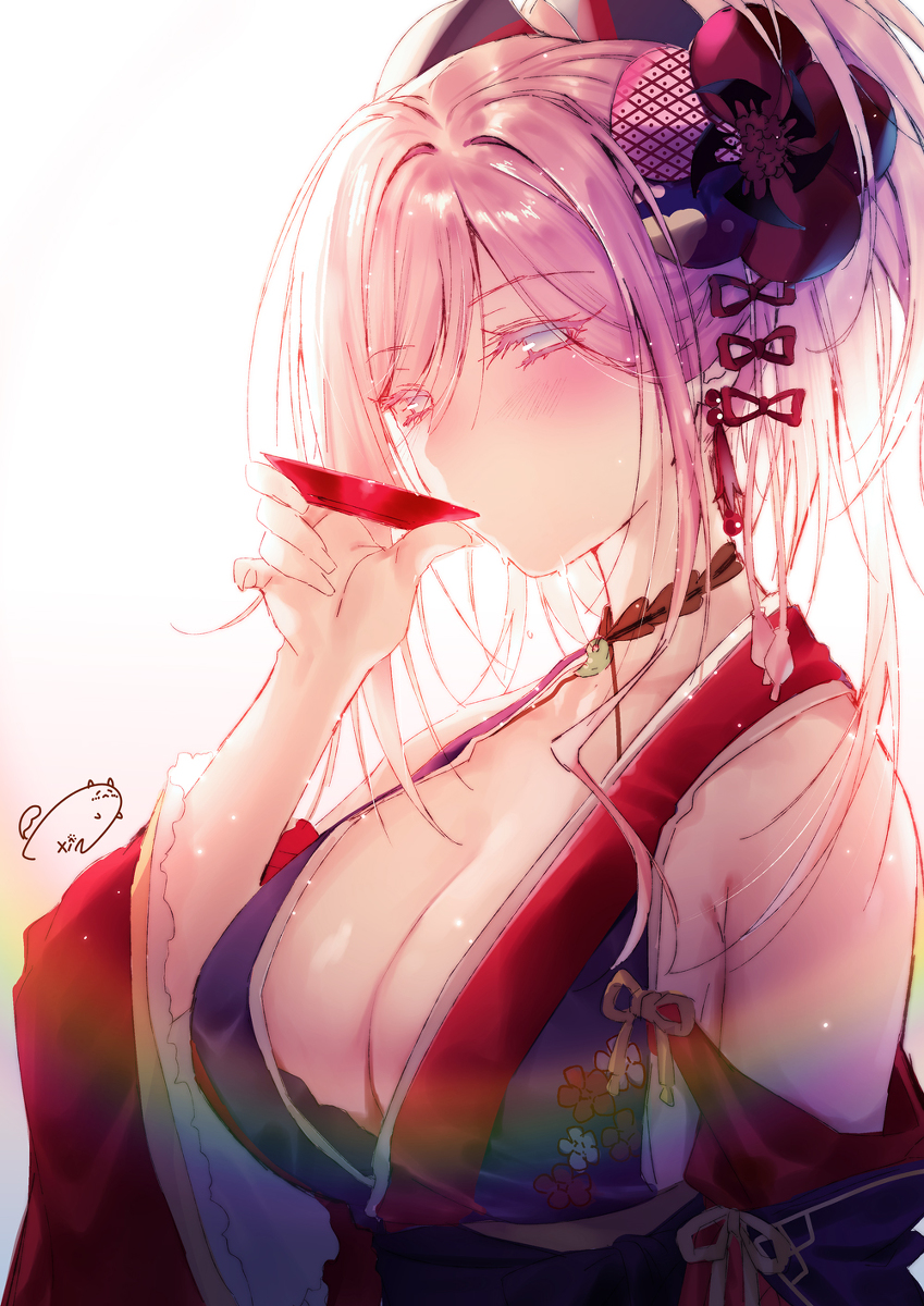 This is a pixiv picture whose title is 着物武蔵ちゃん.