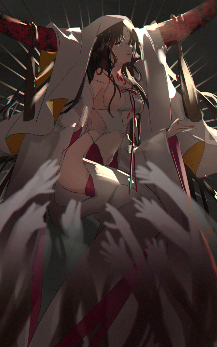 This is a pixiv picture whose title is 殺生院.