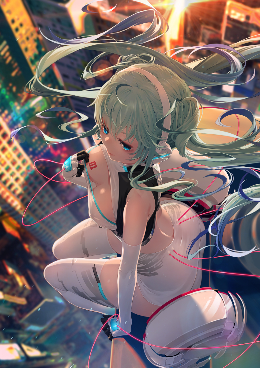 This is a pixiv picture whose title is racing miku 2014.