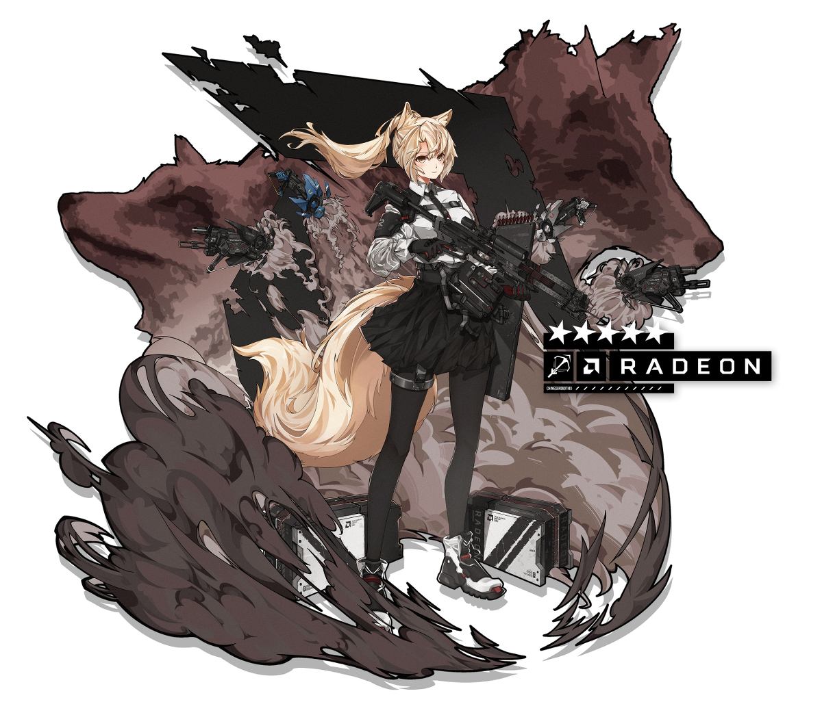 This is a pixiv picture whose title is Radeon.