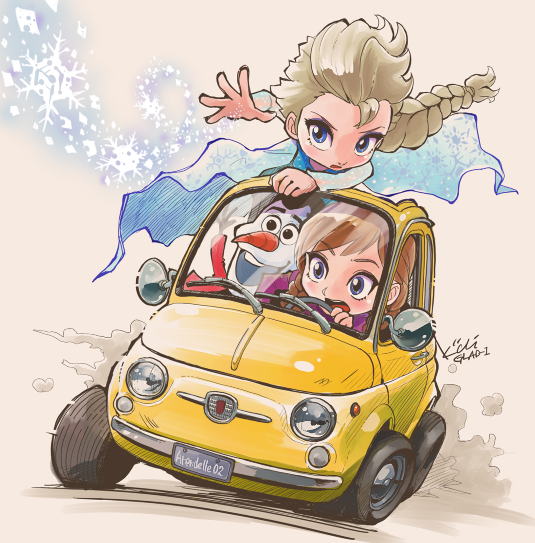 This is a pixiv picture whose title is オラフはルパンに似てる.
