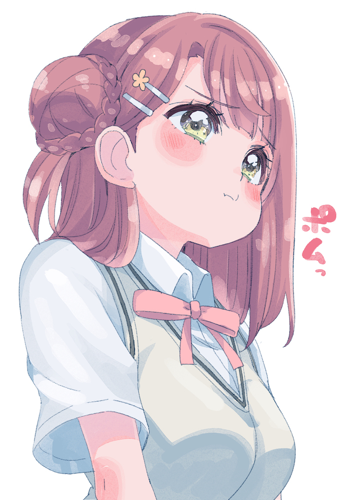 This is a pixiv picture whose title is 歩夢アングリー.