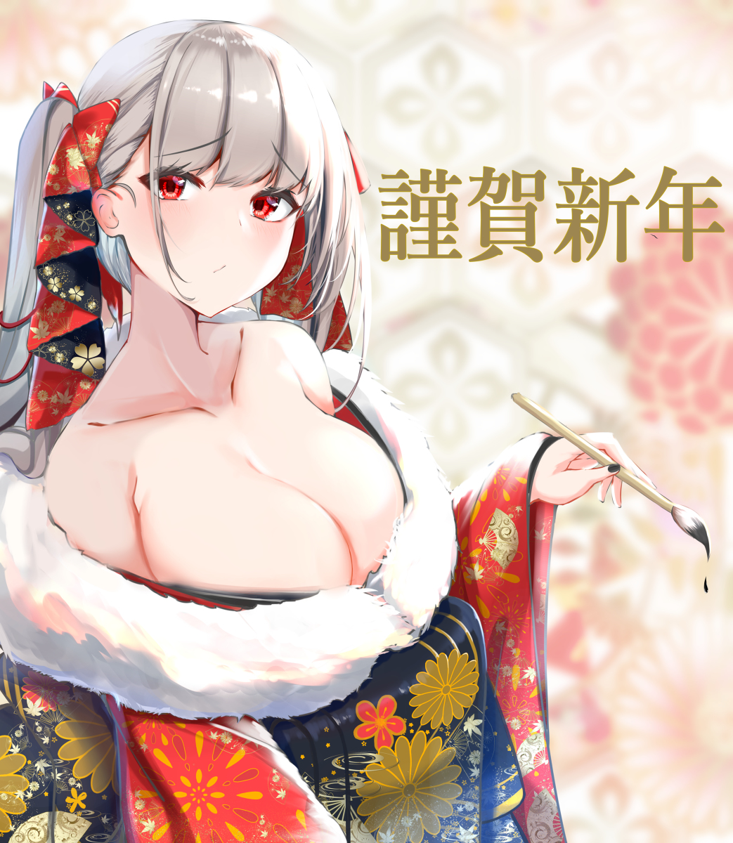 This is a pixiv picture whose title is happy new year ・ｗ・.
