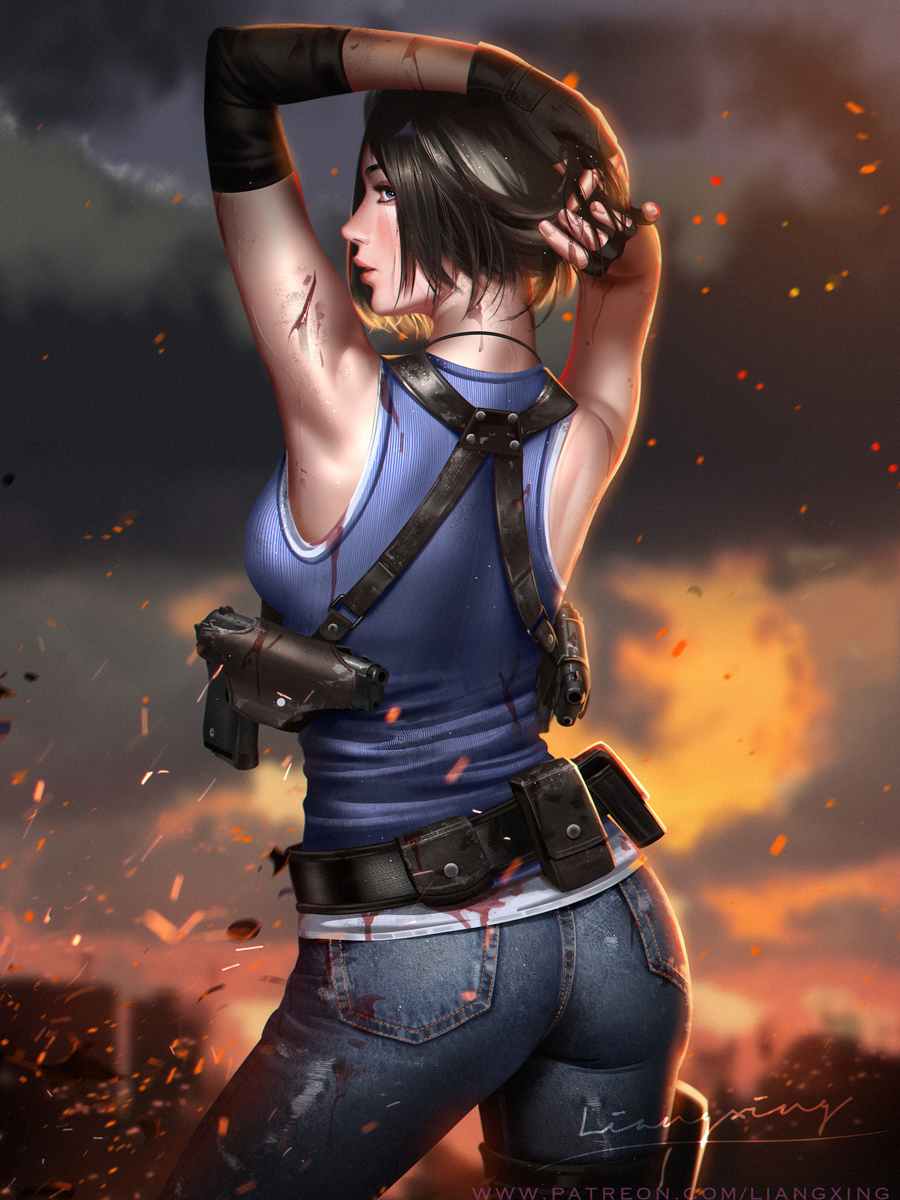 This is a pixiv picture whose title is Jill Valentine.