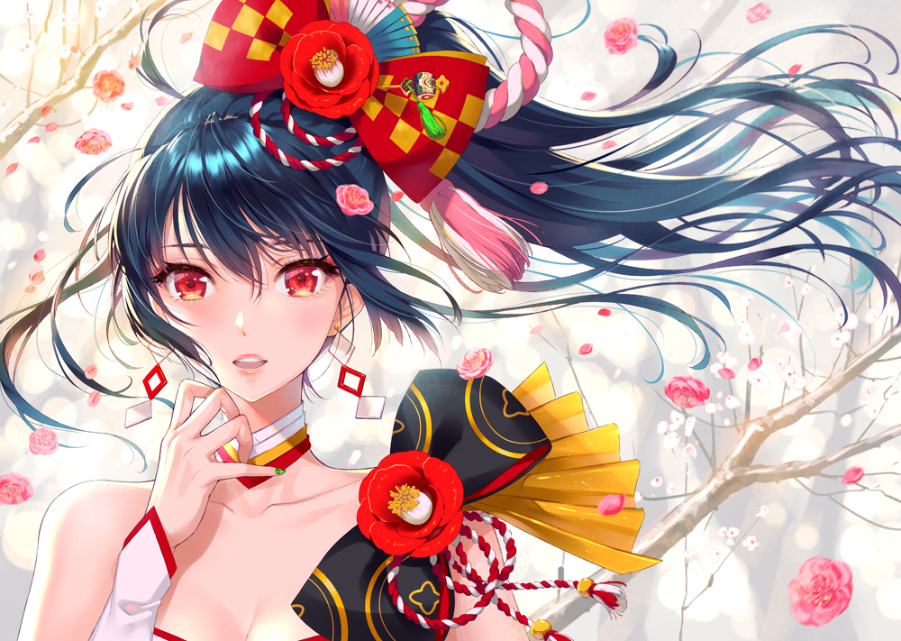 This is a pixiv picture whose title is 明けの春.