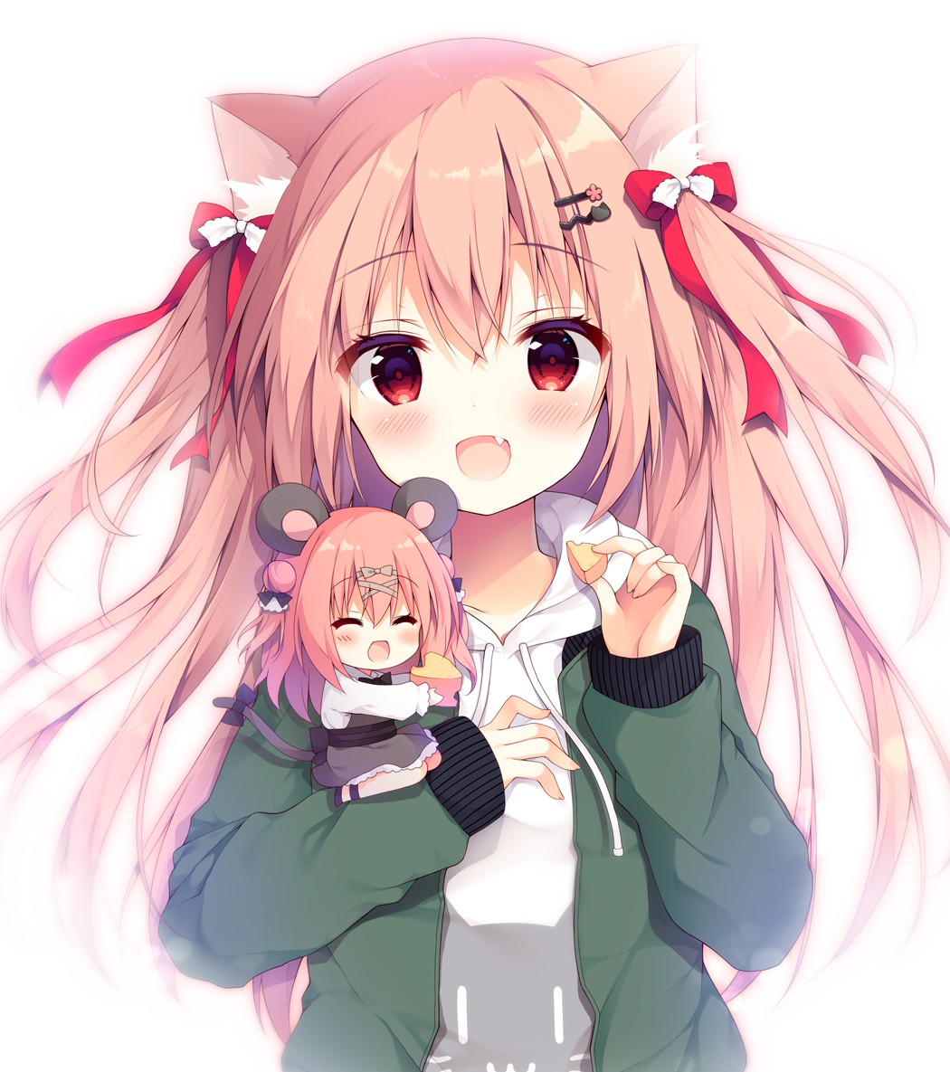 This is a pixiv picture whose title is 🐱🐭.