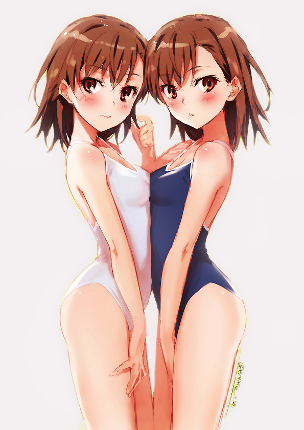 This is a pixiv picture whose title is 水着みこ妹.