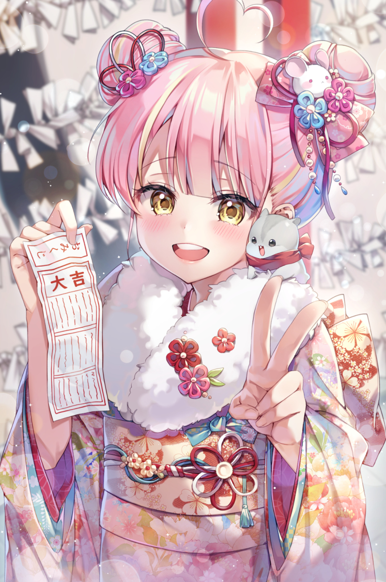 This is a pixiv picture whose title is あけおめ✨.