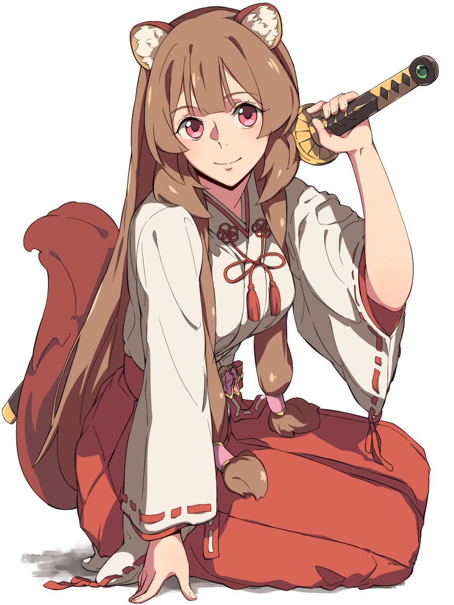 This is a pixiv picture whose title is ラフタリア巫女服.
