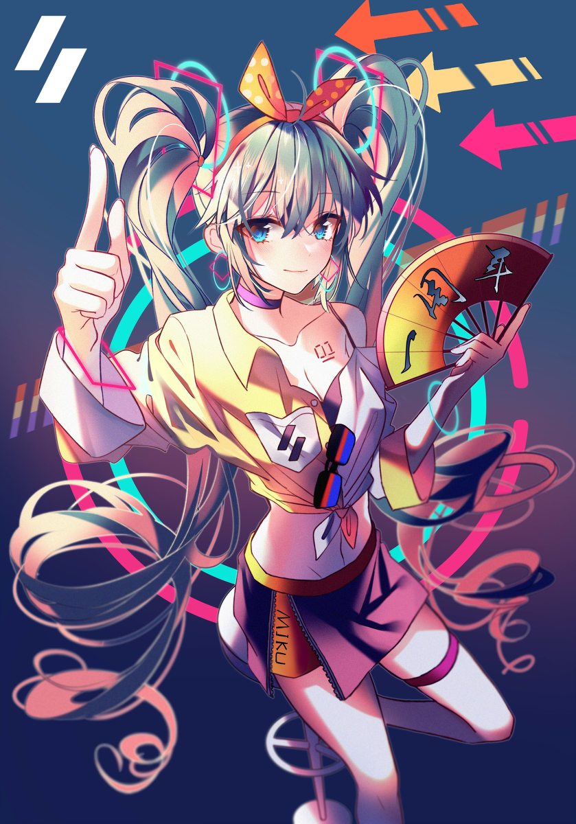 This is a pixiv picture whose title is MIKU.