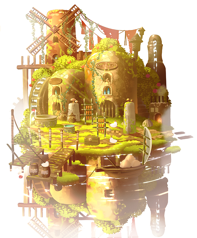 This is a pixiv picture whose title is 民宿　コケムシロ.