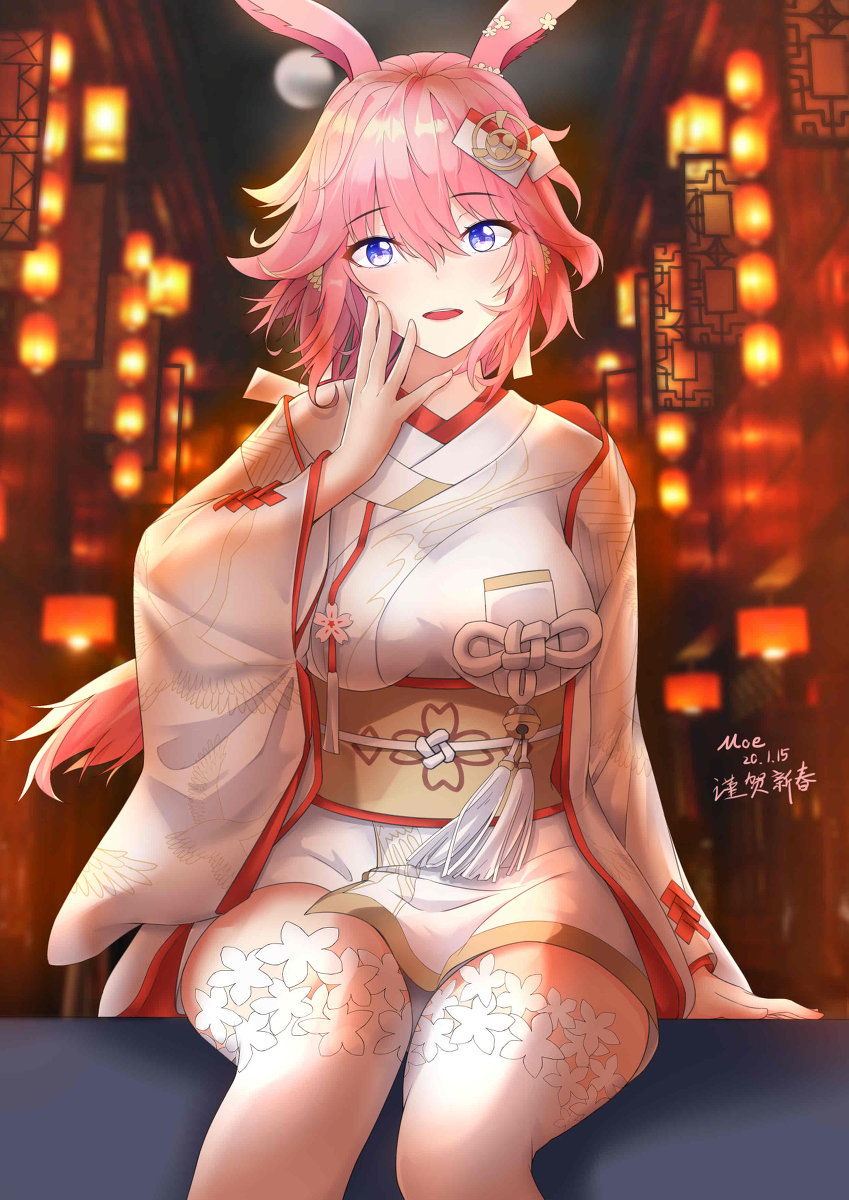 This is a pixiv picture whose title is yae sakura.