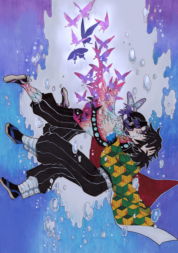 This is a pixiv picture whose title is ぎゆしの.