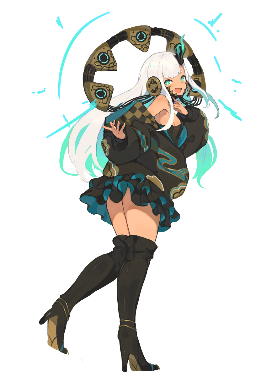 This is a pixiv picture whose title is 風神ちゃん.