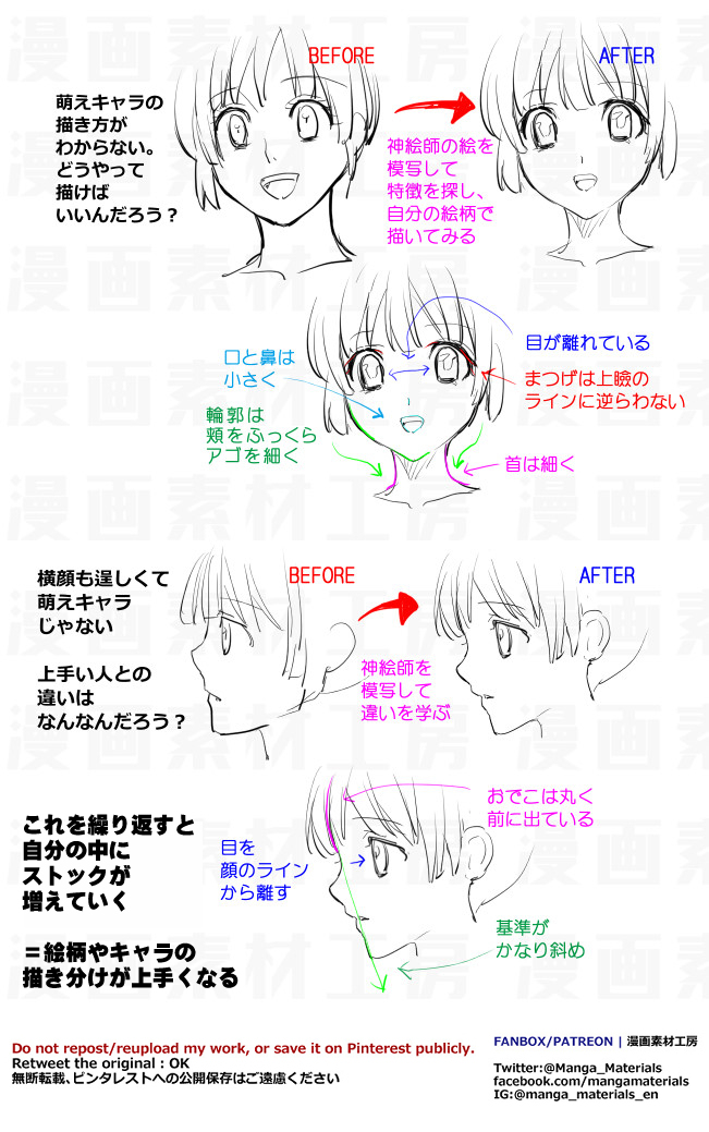This is a pixiv picture whose title is ちょっと昔の個人メモ：神絵師を研究して絵の引き出しを増やす.