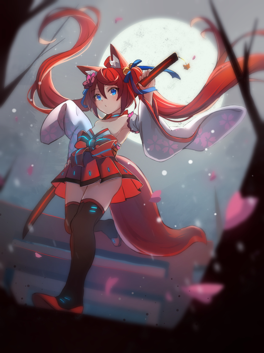 This is a pixiv picture whose title is 🦊.