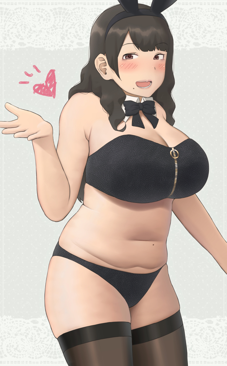 This is a pixiv picture whose title is むちむちバニー風お姉さん.