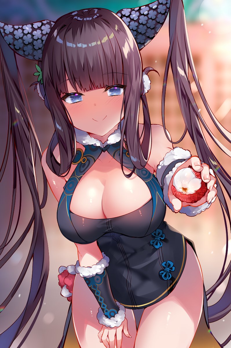 This is a pixiv picture whose title is 「一騎紅塵妃子笑，誰人知是荔枝來。」.