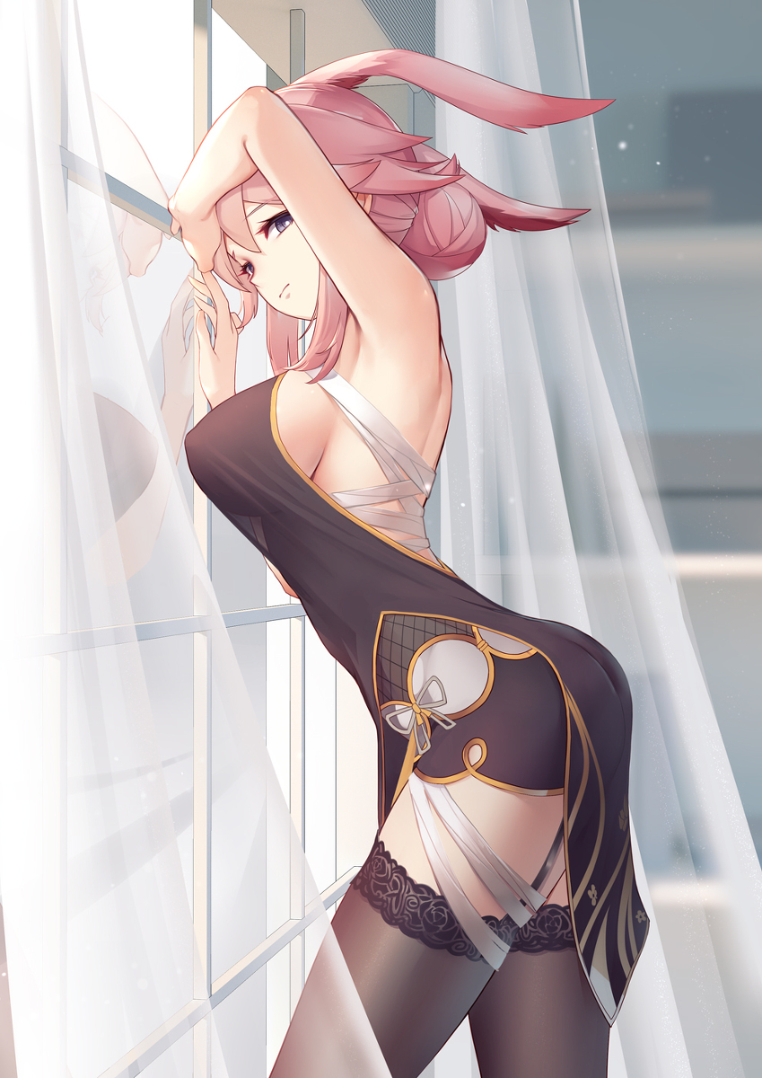 This is a pixiv picture whose title is 八重樱.