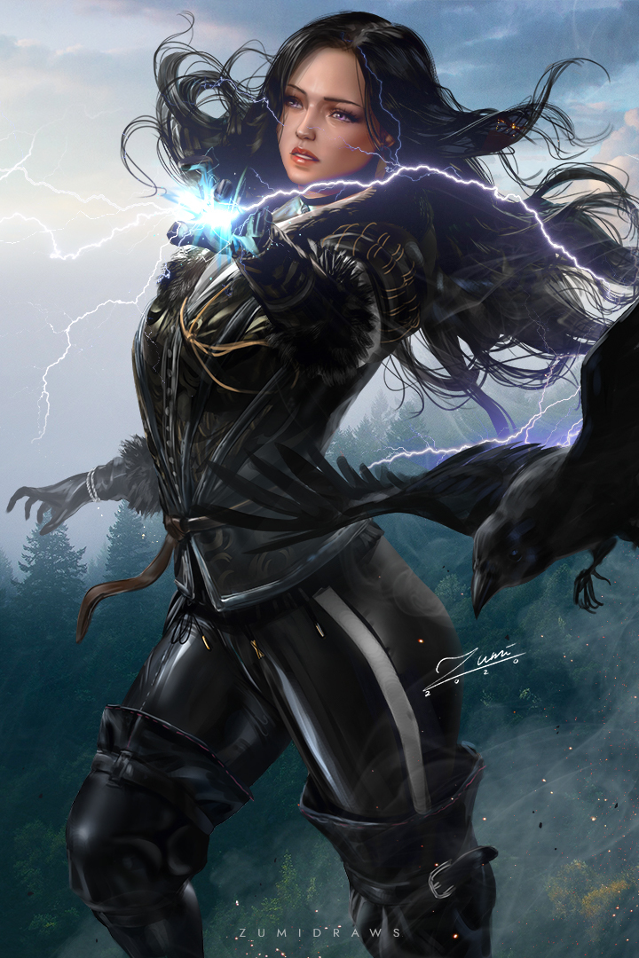 This is a pixiv picture whose title is Yennefer.