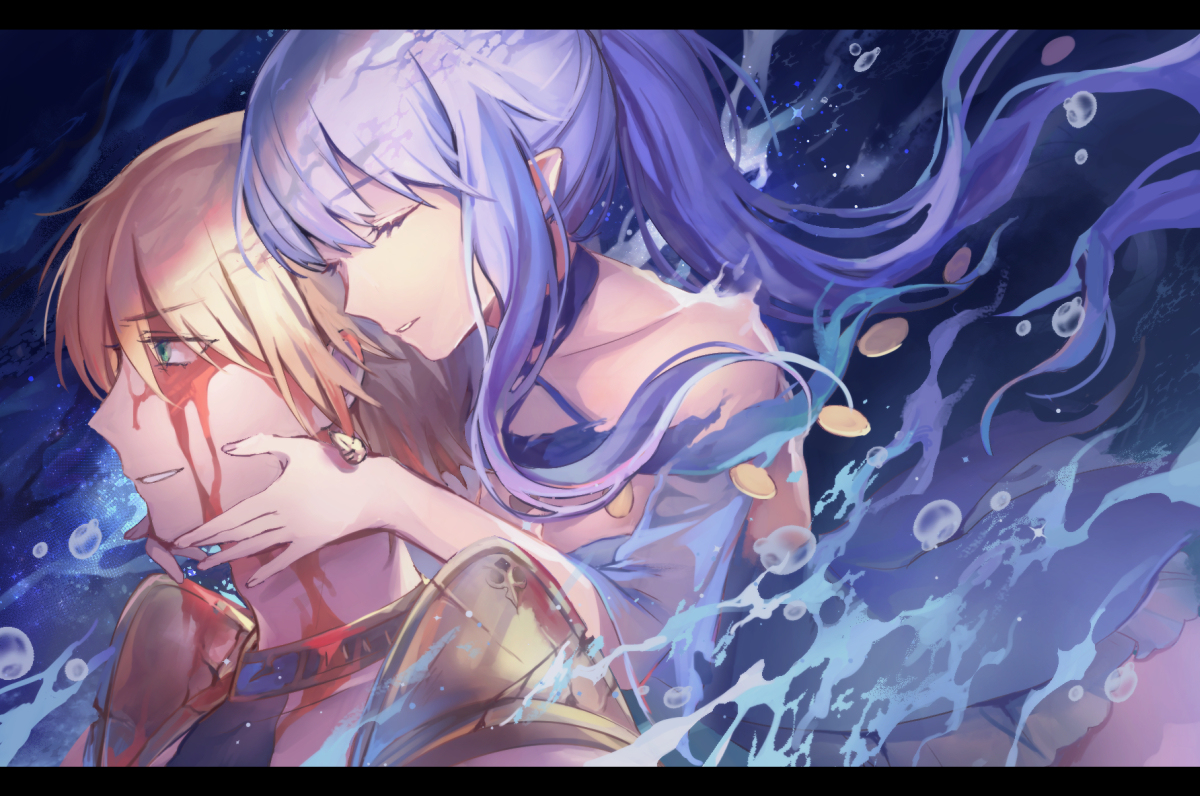 This is a pixiv picture whose title is 「あなたの旅に祝福を――」.