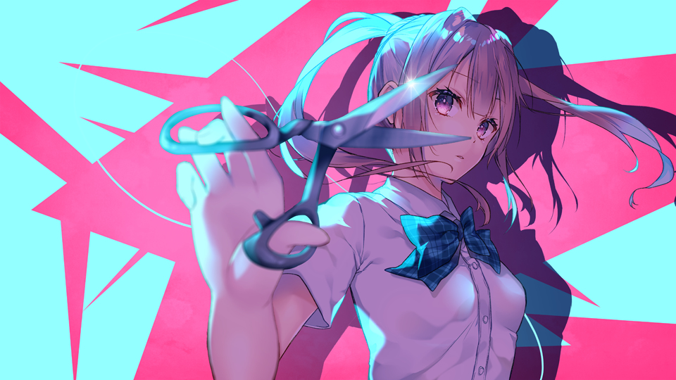 This is a pixiv picture whose title is 失敗作少女.