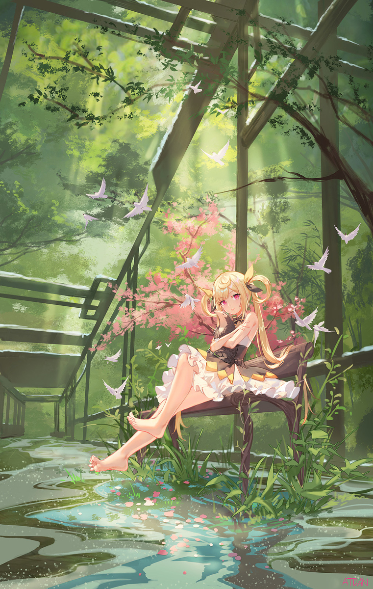 This is a pixiv picture whose title is 春詩映雪.