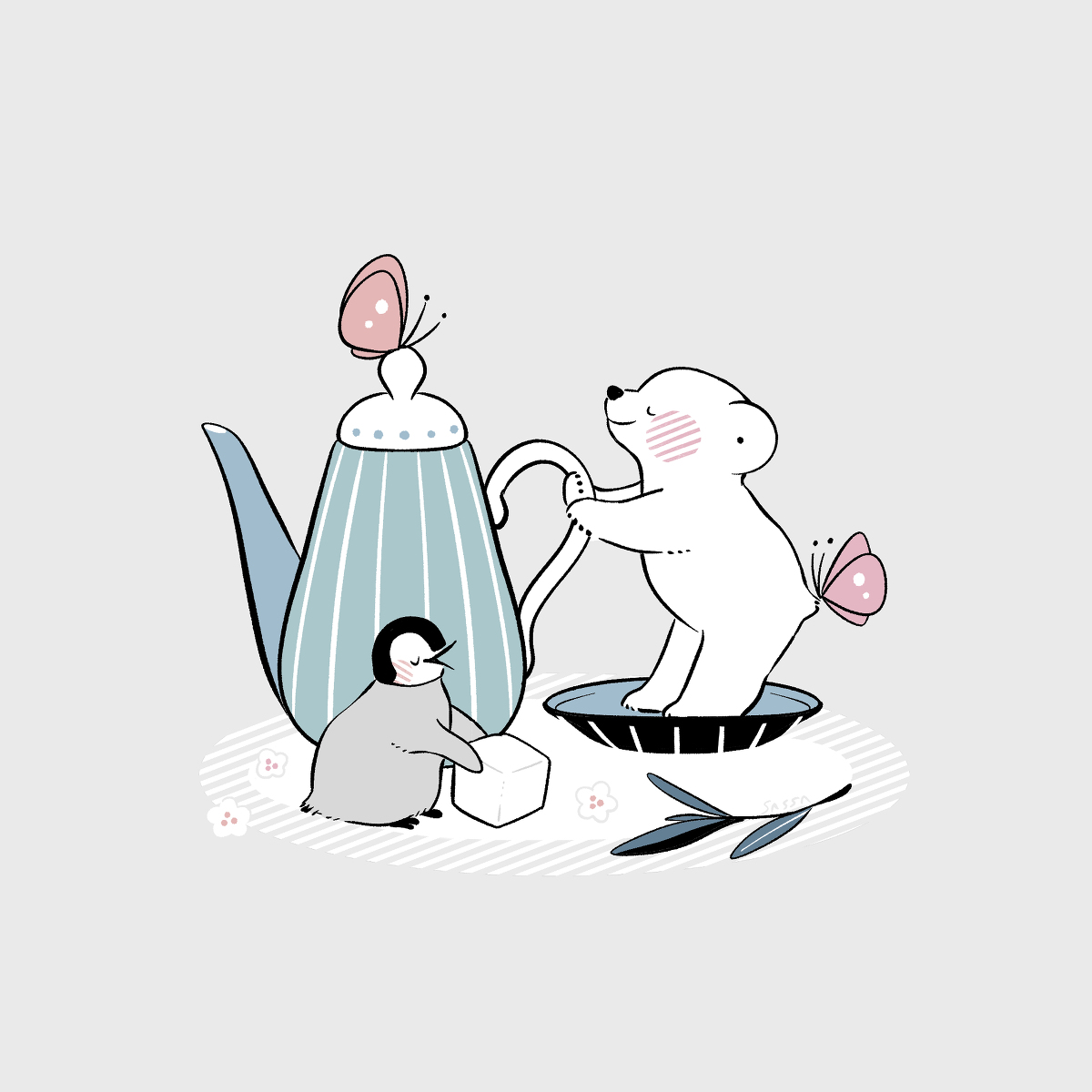 This is a pixiv picture whose title is 【今日の極地】1/19.