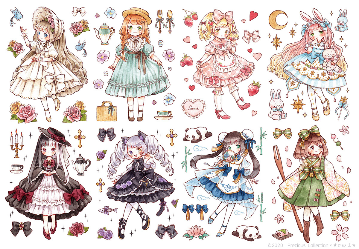 This is a pixiv picture whose title is コラボマスキングテープ.