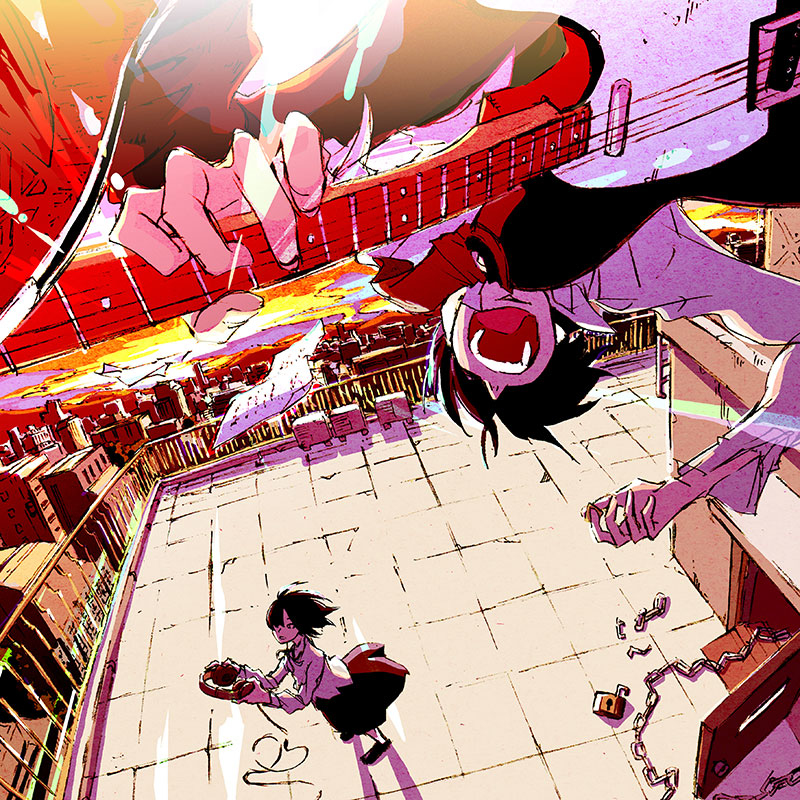 This is a pixiv picture whose title is ハルモニア、夜明けを告げ.