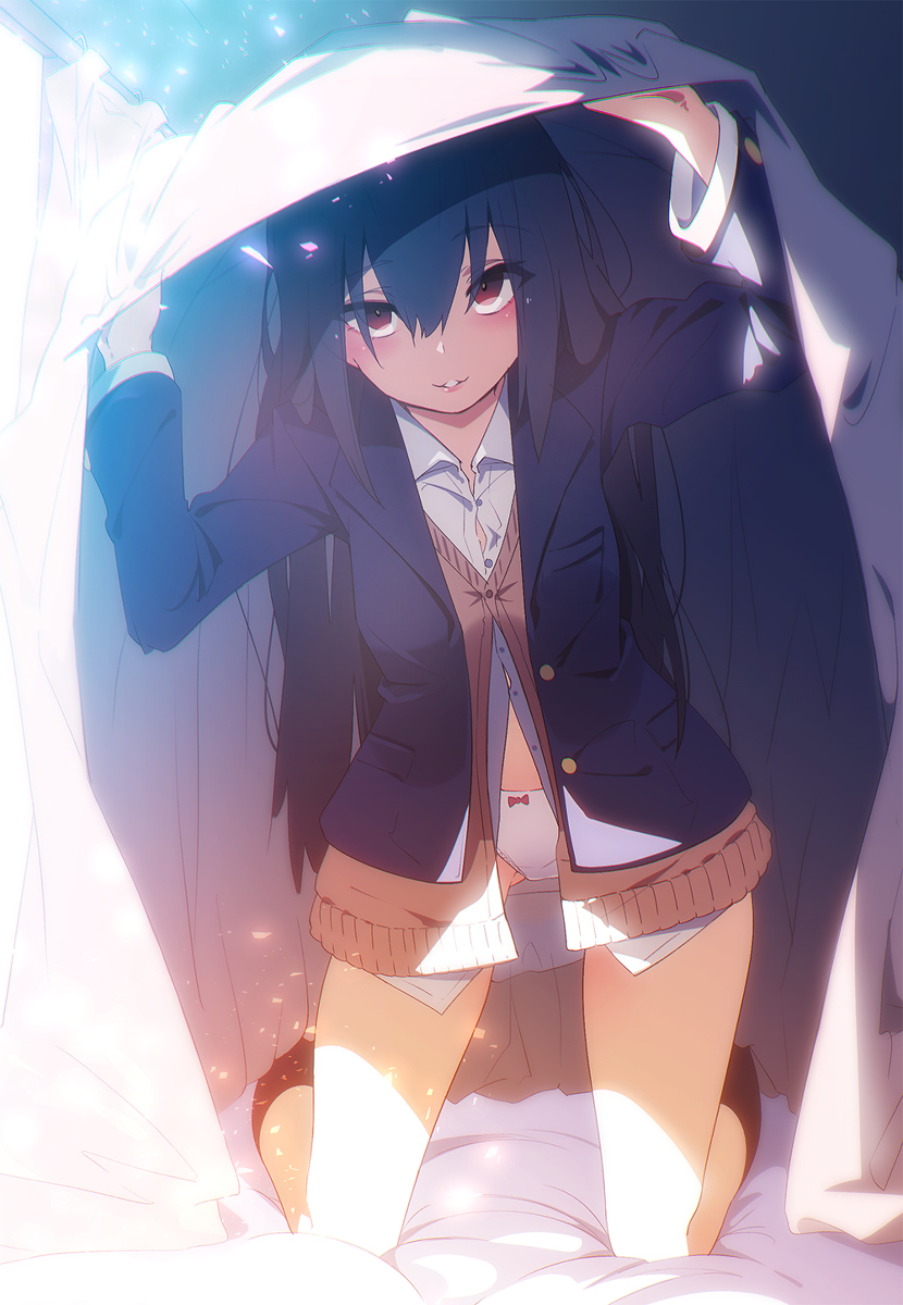 This is a pixiv picture whose title is JKドームの中に住みたい.