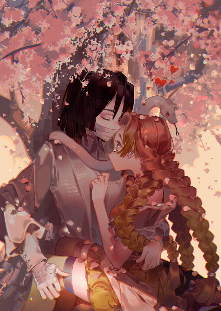 This is a pixiv picture whose title is 蛇恋.
