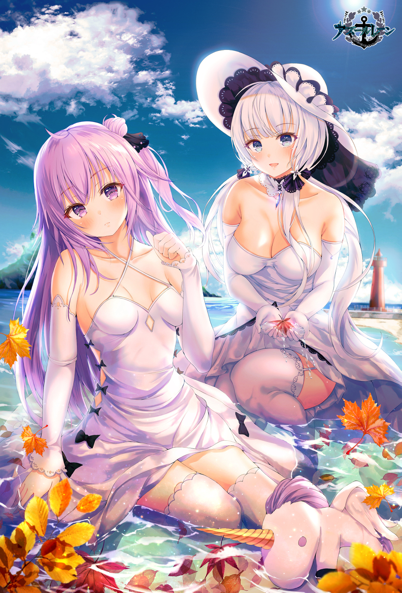 This is a pixiv picture whose title is 海の姉妹.
