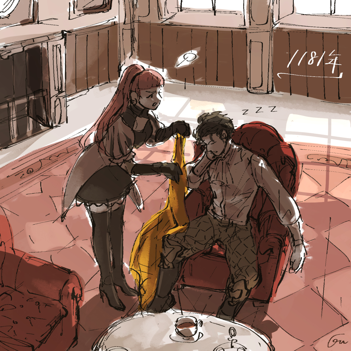 This is a pixiv picture whose title is 【FE風花雪月】クロード中心まとめ3.