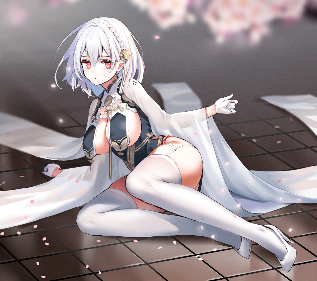 This is a pixiv picture whose title is 春節のシリアス.