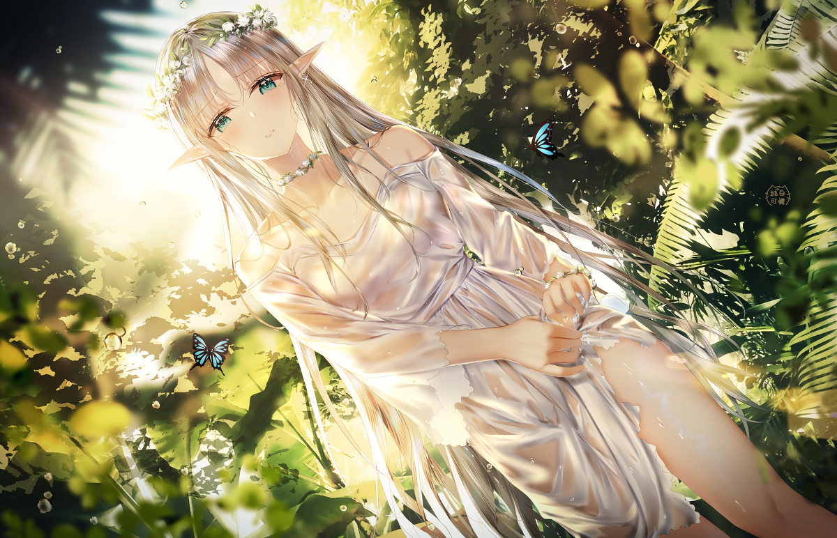 This is a pixiv picture whose title is 🧝🏻‍♀️.
