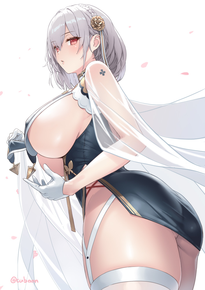 This is a pixiv picture whose title is 卑しきメイド暖簾.