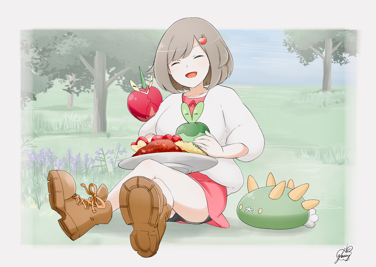 This is a pixiv picture whose title is カレー食べる.