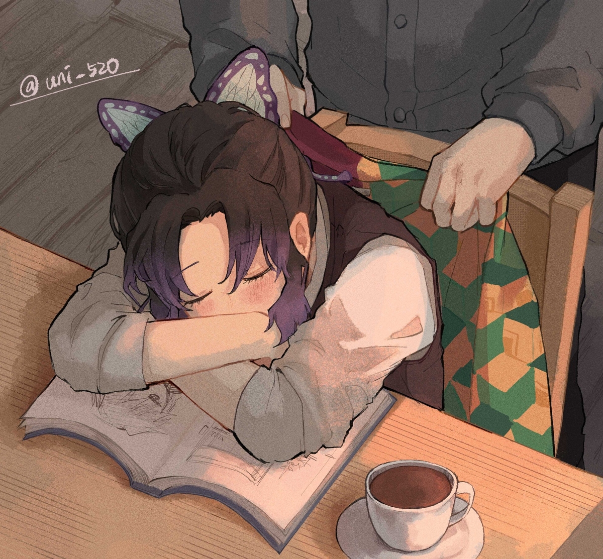 This is a pixiv picture whose title is sleep.
