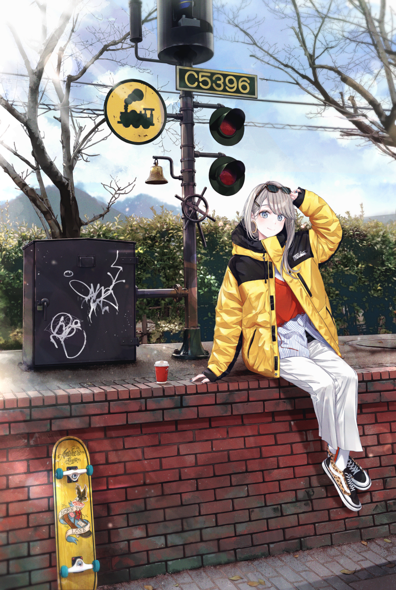This is a pixiv picture whose title is 休日.